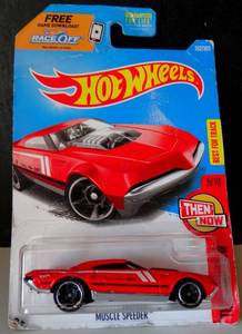 lot 97 image: Hot Wheels 2017 Then and Now #510 Muscle Speeder #DVB02 164 Scale
