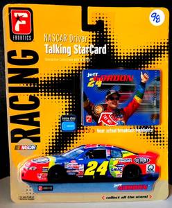 lot 98 image: Jeff Gordon Fanatics Nascar Racing Driver Talking Star Card - 2000