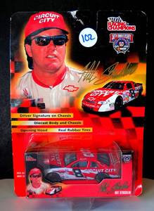 lot 102 image: Racing Champions NASCAR 21 HUT STRICKLIN Driver Series 50th Anniversary 1998 - #8 CIRCUT CITY