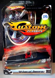 lot 108 image: Hot Wheels Custom Classics - 1959 Cadillac Convertible