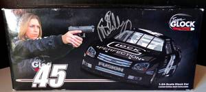 lot 168 image: RARE AUTOGRAPHED EDITION - TEAM GLOCK RACING #45 MICHELLE THERIAULT 124 SCALE STOCK CAR AUTOGRAPHED CAR