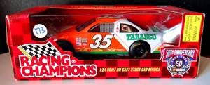 lot 173 image: RACING CHAMPIONS #35 TODD BODINE - 1998 - 50TH ANNIVERSARY TABASCO 124 SCALE