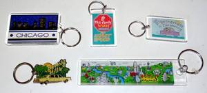 lot 191 image: ASSORTMENT OF KEYCHAINS AS SHOWN - TRAVEL THEME