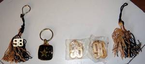 lot 196 image: ASSORTMENT OF KEYCHAINS AS SHOWN - GRADUATION 1998