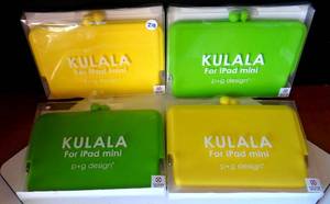 lot 218 image: KULALA for IPad mini - 2X YELLOW, 2X GREEN - LOT OF 4 - NIP