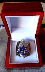 lot 256 image: 2010 Auburn Tigers National Championship Replica Chizik Player Ring IN CUSTOM WOOD BOX - $$