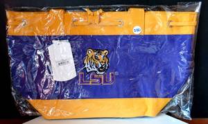 lot 280 image: LSU TIGERS - NCAA LICENSED THERMAL TOTE - GREAT FOR HOTCOLD STORAGE - NIP - RETAIL $29.95