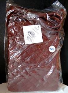 lot 297 image: CHARM 14 MEDIUM BROWN PARADISE POUCE HANDBAG - NEW WTAGS