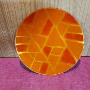 lot 77 image: 9 copper plate painted with porcelain enamel