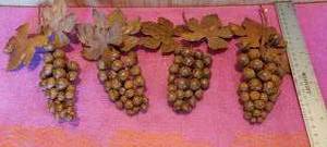 lot 127 image: Grape deco with tin leaves