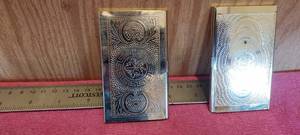 lot 140 image: pair of silver plated business card holders