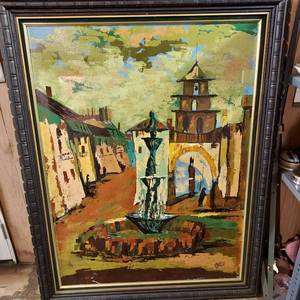 lot 155 image: 43x55 Framed art