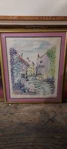 lot 157 image: 22x26 framed art