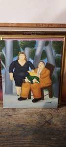 lot 158 image: 20x24 unframed oil on canvas art