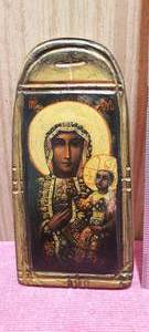 lot 164 image: Vintage wooden religious wall hanging