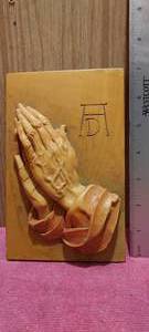 lot 168 image: Vintage wooden religious wall hanging