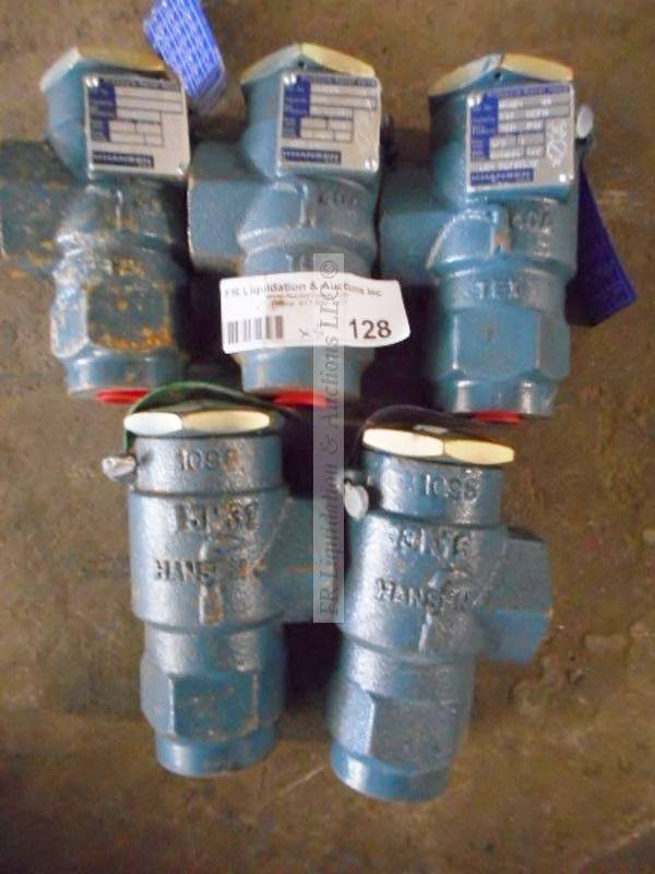 lot 128 image: Pressure relief valves