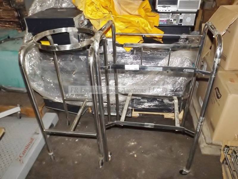 lot 182 image: Medical hamper stands