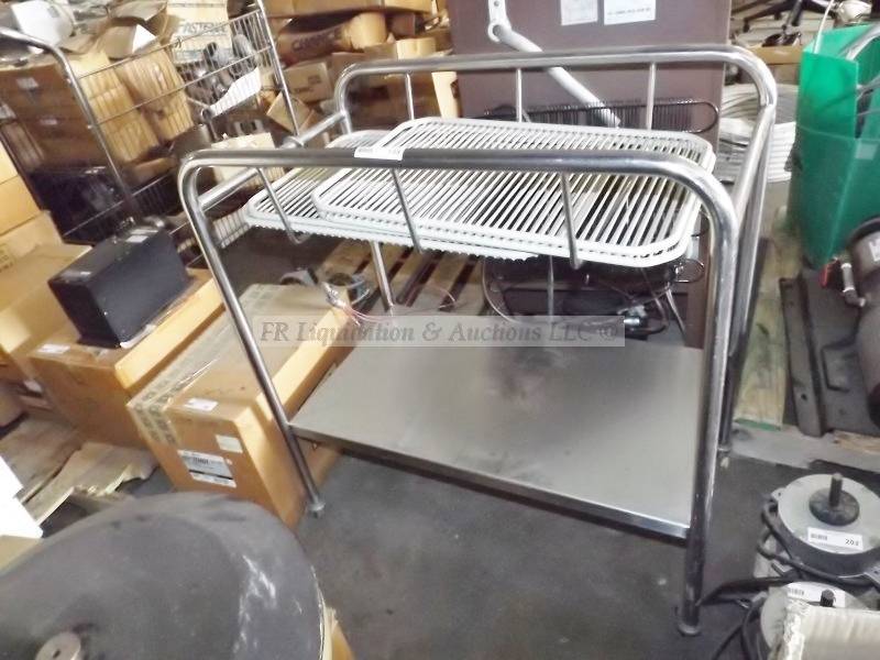 lot 199 image: Stainless steel utility cart