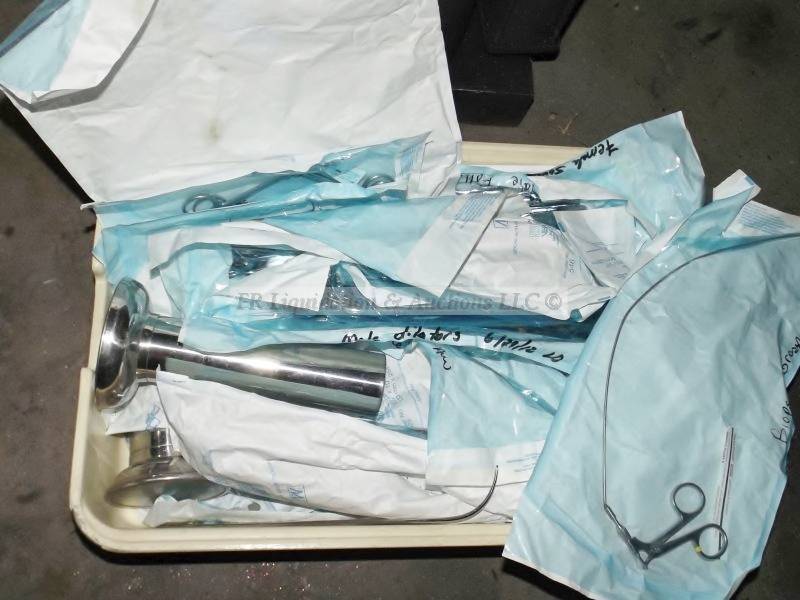 lot 131 image: Stainless steel medical surgical tools