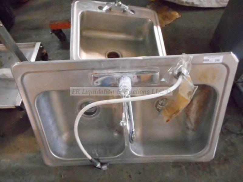 lot 288 image: Stainless steel sinks