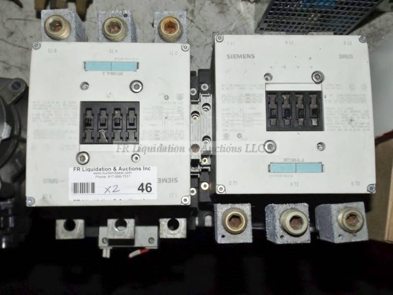 lot 46 image: Siemens sirius motor starter contactors