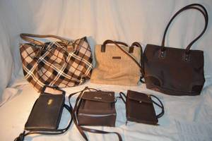 lot 73 image: Brown Colored Purses as shown
