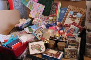 lot 59 image: Gift Bags, Gift Boxes, Tissue Paper, Tags and Ribbon for All Occasions