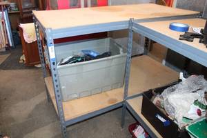 lot 64 image: Industrial Shelves 48W x 24D x 36H CONTENTS SOLD SEPARATELY