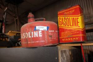 lot 120 image: Vintage Gas Cans