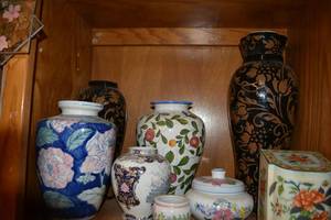 lot 82 image: Large Ceramic Vases, Jars as shown