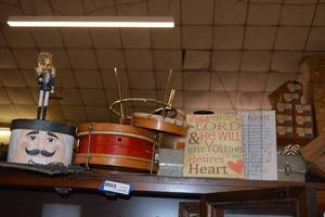 lot 65 image: Drum and Percussion Instruments, Nutcracker Figurine, Verse Plaques