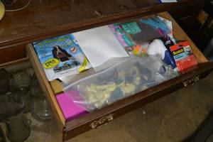 lot 310 image: Misc. Lot Chess Pieces, Gift Bags, Pooper Scooper and More