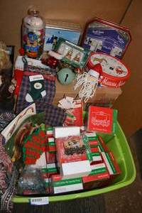 lot 187 image: Christmas Tins, Ornaments, Set of 1998 Photo Ornaments