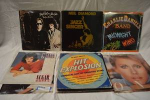 lot 281 image: Music Albums Neil Diamond, Hall & Oats, Miami Vice, Ray Charles, and Backstreet Boys