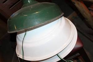 lot 435 image: Light Canopies - Green and White