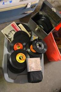 lot 270 image: Music Albums and Tapes 45s - Beatles, Neil Sedaka and many More