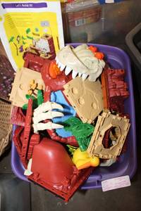 lot 518 image: Fisher Price, Mattel Toys, Dinosaur Mountain Set