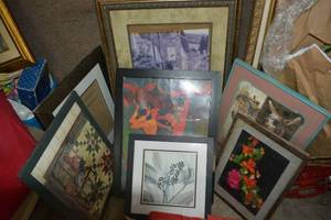 lot 375 image: Artwork Flower Prints, African Women Print, Llama Print, Stone Homes Print