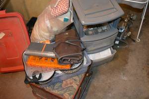 lot 418 image: Sewing Lot Patterns, Sewing Box, Fabrics