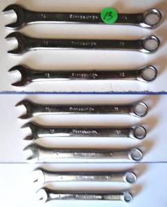 lot 13 image: LOT OF 8 - PITTSBURGH FORGED STEEL BOX WRENCHES