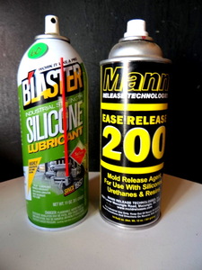 lot 60 image: BLASTER SILICONE LUBRICANT & MANN EASE RELEASE 200