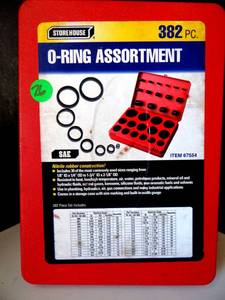 lot 76 image: STOREHOUSE 382 Pc O-RING ASSORTMENT