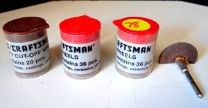 lot 78 image: ASSORTMENT OF CRAFTSMAN CUT OFF WHEELS