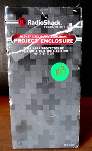 lot 103 image: NEW - RadioShack Project Enclosure Box - 6 x 3 x 2