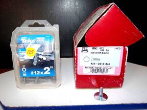 lot 125 image: ASSORTED HARDWARE LOT AS SHOWN