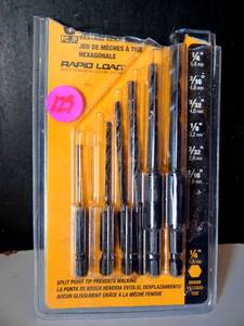 lot 129 image: RAPID LOAD 14 HEXAGON DRILL BITS - 6 SIZES