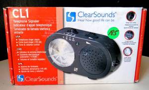 lot 185 image: ClearSounds Cl1 Telephone Signaler With Strobe Loud Ring Alert