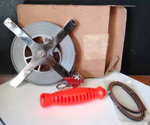 lot 186 image: BIG $ ITEM - CRESCENT LUFKIN 100 ft Oil Gauging Tape Measure, 14 in Blade - NIB