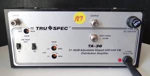 lot 187 image: Tru-Spec TA-36 Amplifier UHFVHFFM